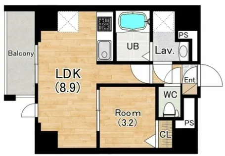 ジーグランデ九条【2階】の間取り
