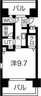 CASTELLO ASSO【5階】の間取り