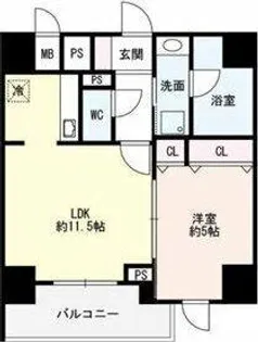 Flair丸の内(フレア)【8階】の間取り