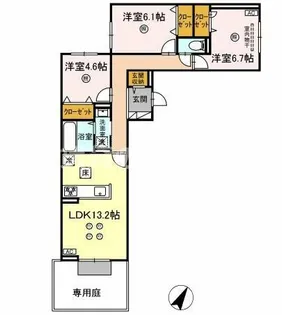 ウィステリアⅢ【1階】の間取り