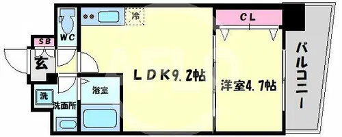 シェリロ神山【10階】の間取り