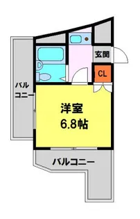メゾン岸本【4階】の間取り