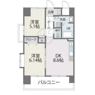 レジデンス20【6階】の間取り