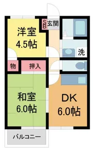 ハイツ香風II【203号室】の間取り