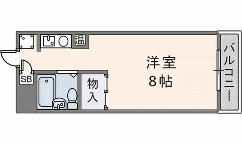 1Kの間取り画像