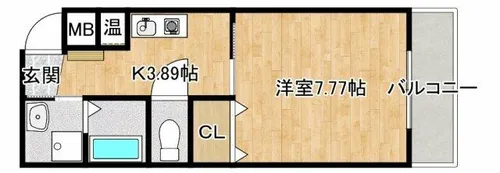 大阪府茨木市片桐町【マンション】の間取り