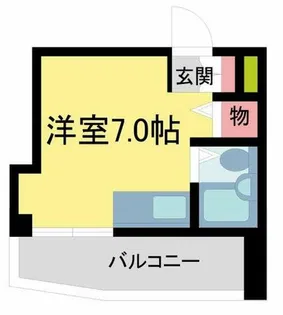 サンハイツ石橋【206号室】の間取り