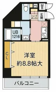 CESTA高槻【602号室】の間取り
