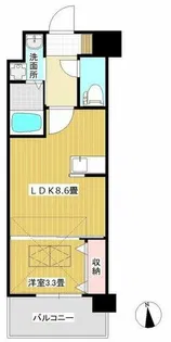 Riz Grande 花畑【4階】の間取り