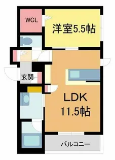 シーシェル浜甲子園【202号室】の間取り