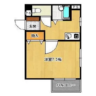 ルエメゾンロワール久留米Ⅰ【8階】の間取り