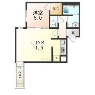 ノースフィールド北花田Ⅰ【1階】の間取り