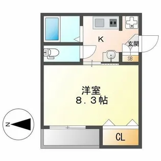 オークハウス桜【2階】の間取り