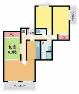 上ヶ原TWENTY EIGHT【2階】の間取り