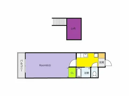 Bergamotto馬借【2階】の間取り