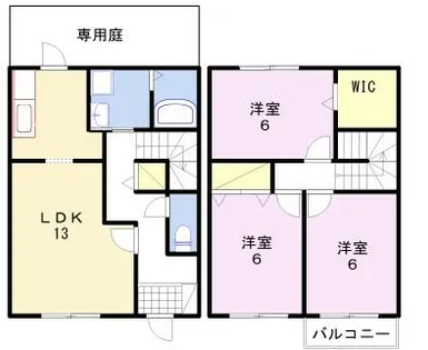 クレールマノワール【5号室】の間取り