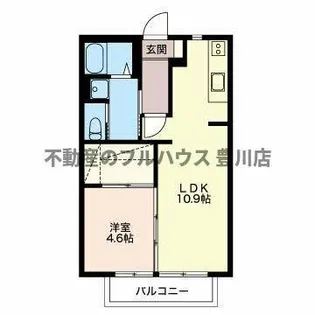 MastTown新屋前 B棟【2階】の間取り