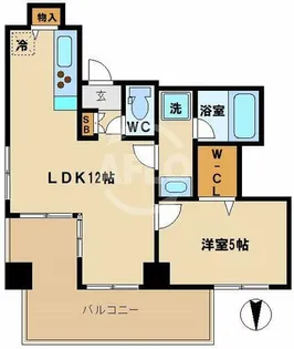 ラヴィベール上町台【6階】の間取り