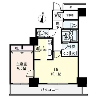 D’グラフォート札幌ステーションタワー【6階】の間取り
