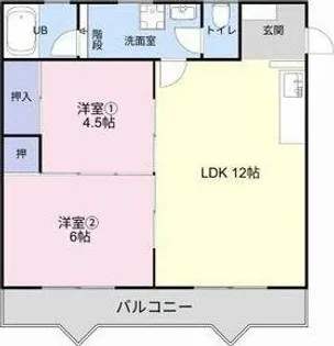 シャトール神田【1階】の間取り
