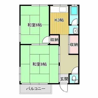 Colina尺谷【1階】の間取り