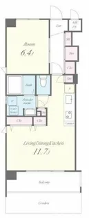 アンシャンテ総持寺【1階】の間取り