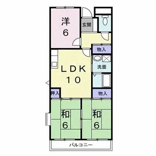 ヴィルフォーレミチハタ【1階】の間取り