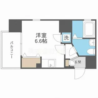 レジディア谷町【1308号室】の間取り