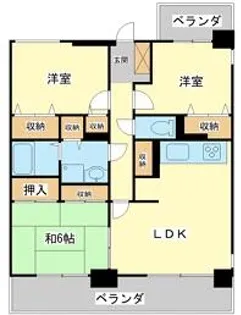 エトワール英賀保【3階】の間取り