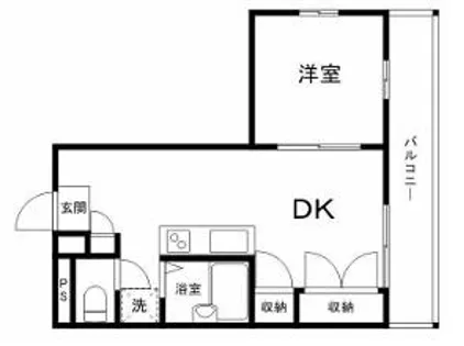 Uグレース飾磨【1階】の間取り