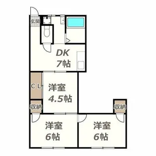 カーサヒラノ【303号室】の間取り
