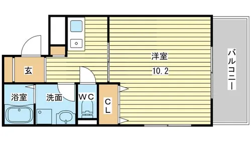 アートN【206号室】の間取り