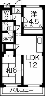 メゾン阪野【4階】の間取り