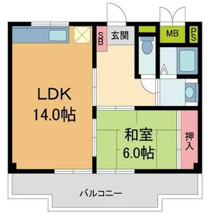 グレード山中I【2階】の間取り