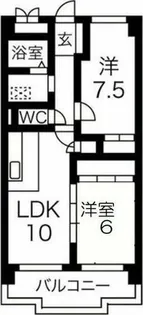 パティオクラブ滝の水【5階】の間取り