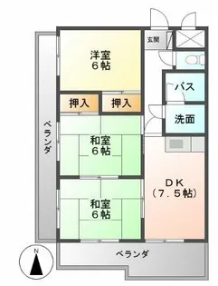 ドリームタウン藤塚【3階】の間取り