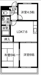 シャトーレ滝ノ水【3C号室】の間取り