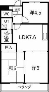 シャトーレ滝ノ水【3階】の間取り