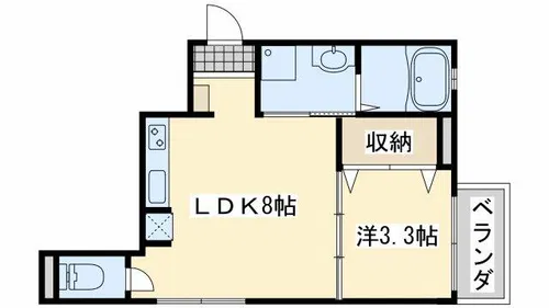 アペルト泉佐野3【1階】の間取り