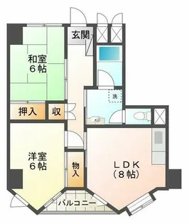 ルモン舞子【4階】の間取り