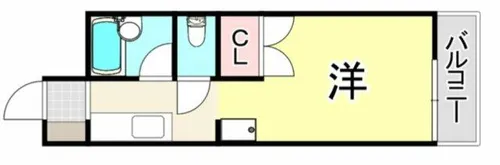 メゾン立花【206号室】の間取り