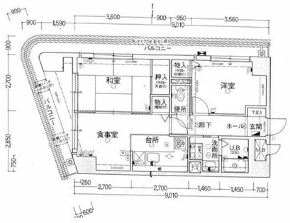 ライオンズマンション姫路【802号室】の間取り