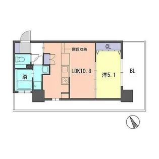 F・GRANDMARK天神【8階】の間取り