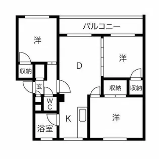 ヴィラナリー桜【2階】の間取り