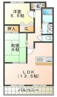 オークヒルズ山口【1階】の間取り