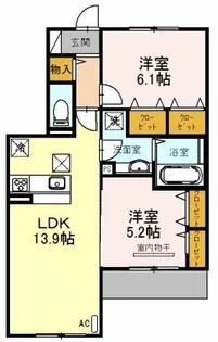 ルエスト・ラメールⅡ【3階】の間取り