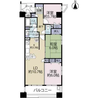 シャルマンフジビルト・モアー新深江駅前(0005323)【10階】の間取り
