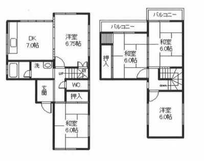 兵庫県加古川市加古川町木村【一戸建】の間取り