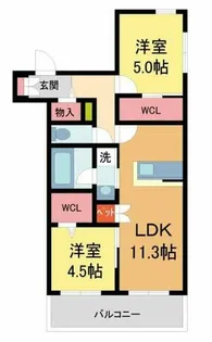 (仮称)西宮市甲子園四番町ヘーベルメゾン【301号室】の間取り