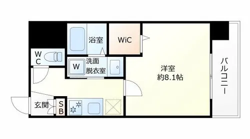 BPRレジデンス梅田西【6階】の間取り